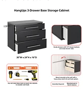 Prepac Hang-ups 3-Drawer Base Storage Cabinet