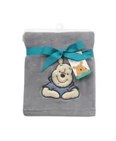 Lambs & Ivy Disney Baby Forever Pooh Gray Bear Baby Blanket by