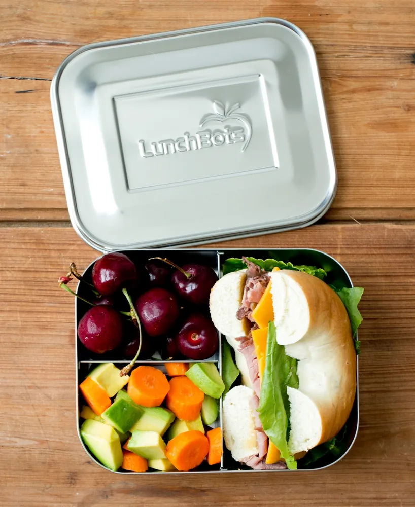 LunchBots Stainless Steel Bento Lunch Box Sections