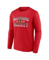 Men's Fanatics Red Chicago Blackhawks Skate Or Die Long Sleeve T-shirt