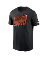 Men's Nike Black Cincinnati Bengals 2022 Afc North Division Champions Locker Room Trophy Collection T-shirt