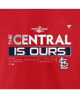 Men's Fanatics Red St. Louis Cardinals 2022 Nl Central Division Champions Locker Room T-shirt