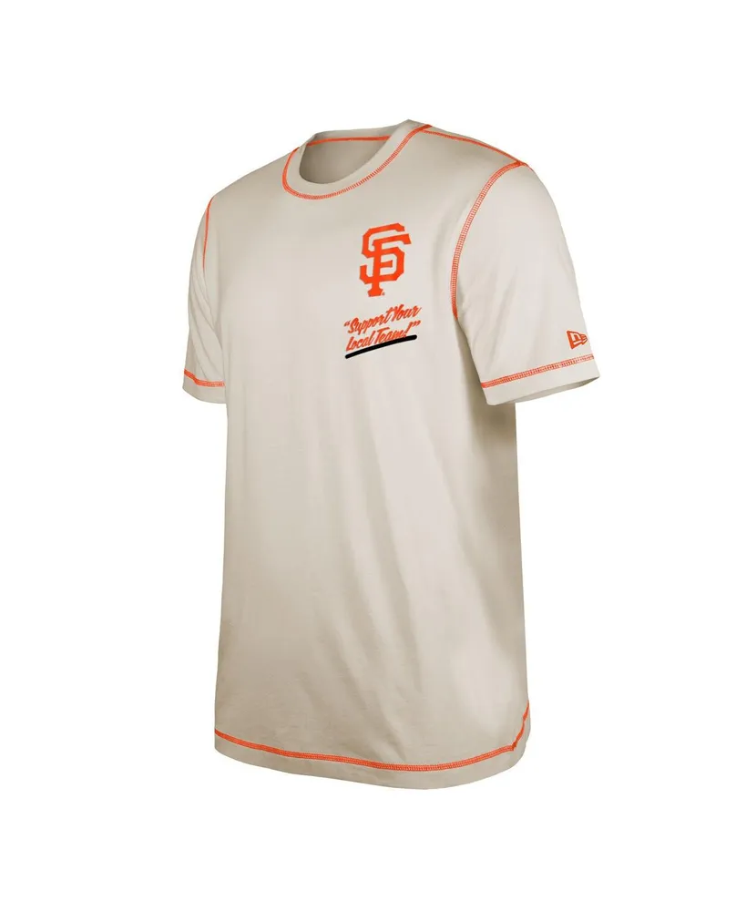 Men's New Era White San Francisco Giants Team Split T-shirt