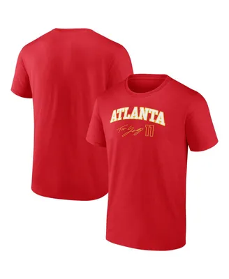 Men's Fanatics Trae Young Red Atlanta Hawks Name and Number T-shirt