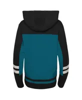 Big Boys Teal San Jose Sharks Ageless Revisited Home Lace-Up Pullover Hoodie