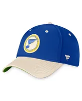 Men's Fanatics Royal, Khaki St. Louis Blues True Classics Retro Flex Hat