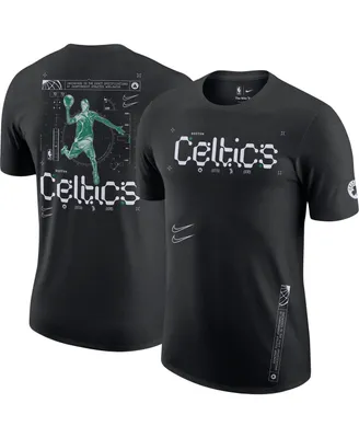 Men's Nike Black Boston Celtics Courtside Air Traffic Control Max90 T-shirt