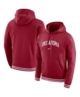 Men's Nike Crimson Oklahoma Sooners Sketch Retro Pullover Hoodie