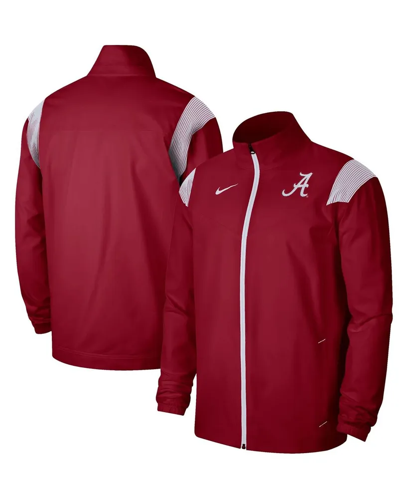 Men's Nike Crimson Alabama Tide Woven Full-Zip Jacket