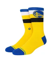 Men's Stance Golden State Warriors Stripe Crew Socks