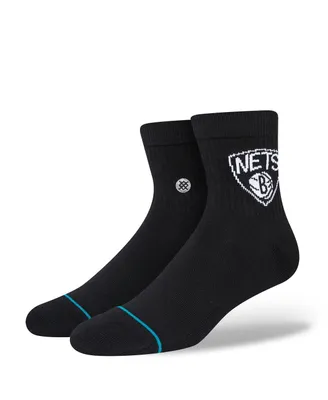 Men's Stance Brooklyn Nets Logo Quarter Socks