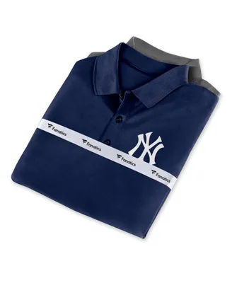 Men's Fanatics Navy, Gray New York Yankees Polo Shirt Combo Set