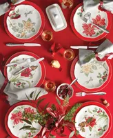 Lenox Butterfly Meadow Holiday 18-pc Dinnerware Set, Service for 6 - White Background With Multi