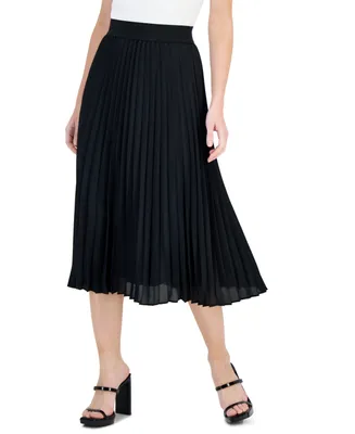 I.n.c. International Concepts Women's Pleated Midi Skirt, Created for Macy's