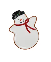 Euro Ceramica Winterfest Snowman Large Tray