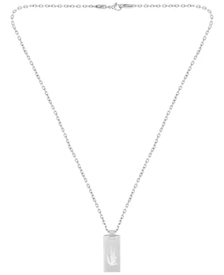 Lacoste Men's Stainless Steel Tag Necklace