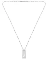 Lacoste Men's Stainless Steel Tag Necklace