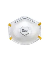 G & F Products N95 Particulate Respirator Dust Mask with Valve, Box of 10 Pieces