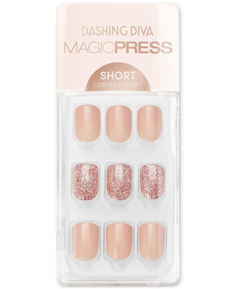 Dashing Diva Magicpress Press-On Gel Nails - Honey Sparkle