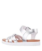 Nina Little Girls Lacey Season Fastening Strap Sandals