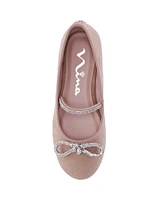 Nina Little Girls Rhinestone Embellishment Kendalla Ballet Flats