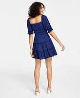 Trixxi Juniors' Tiered Fit & Flare Dress