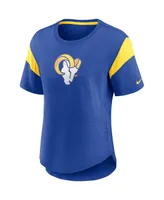 Women's Nike Heather Royal Los Angeles Rams Primary Logo Fashion Top