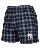 Men's Concepts Sport Navy and Gray New York Yankees Ledger Flannel Boxers