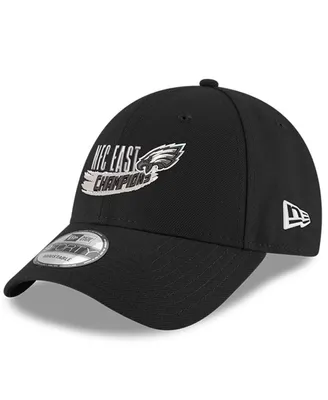 Men's New Era Black Philadelphia Eagles 2022 Nfc East Division Champions 9FORTY Adjustable Hat