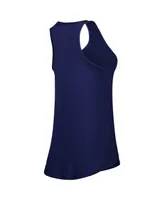 Women's Fanatics Navy New York Yankees Simplicity Swing Racerback Scoop Neck Tank Top