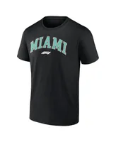 Men's Fanatics Black Formula 1 Miami Grand Prix T-shirt