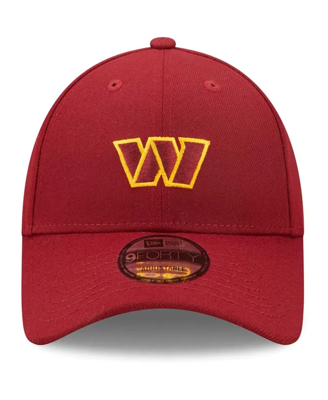 Washington Commanders New Era Striped A-Frame 9FIFTY Trucker Snapback Hat -  White/Burgundy