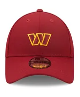 Men's New Era Burgundy Washington Commanders Logo Essential 9Forty Adjustable Hat