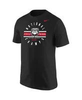 Men's Nike Black Georgia Bulldogs College Football Playoff 2022 National Champions Circle T-shirt