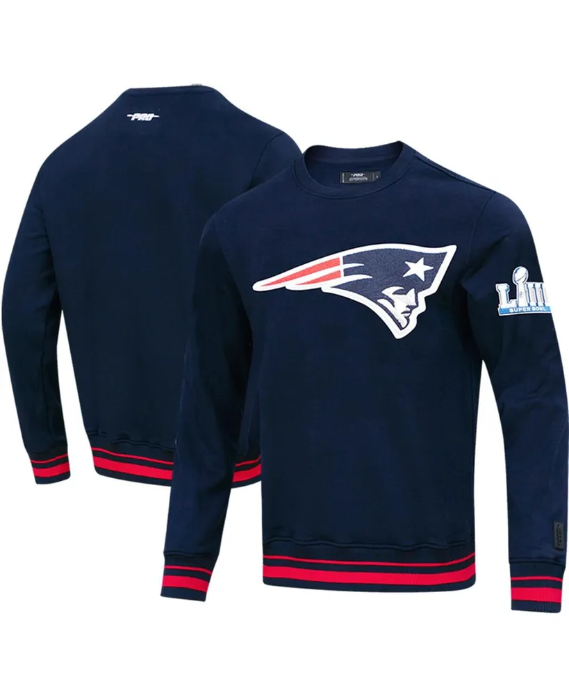 Men's Pro Standard Navy New England Patriots Mash Up Pullover Sweatshirt