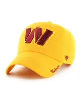 Women's '47 Brand Gold Washington Commanders Miata Clean Up Secondary Logo Adjustable Hat