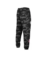 Men's New Era Black Boston Red Sox Camo Jogger Pants