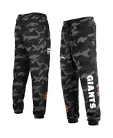 Men's New Era Black San Francisco Giants Camo Jogger Pants