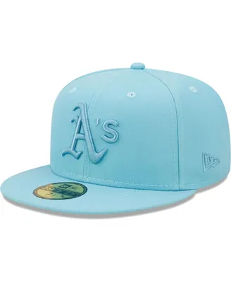 Men's New Era Light Blue Oakland Athletics Color Pack 59FIFTY Fitted Hat