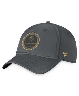 Men's Fanatics Gray Vegas Golden Knights 2022 Authentic Pro Training Camp Flex Hat