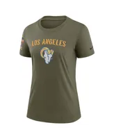 Women's Nike Olive Los Angeles Rams 2022 Salute To Service Legend T-shirt