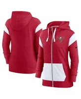 Women's Nike Red, White Tampa Bay Buccaneers Monaco Full-Zip Hoodie