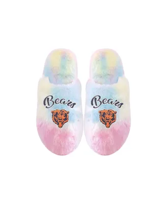 Youth Boys and Girls Foco Chicago Bears Rainbow Script Slippers