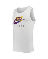 Men's Nike White Lsu Tigers Spring Break Futura Performance Tank Top