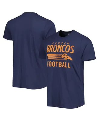 Men's '47 Brand Navy Denver Broncos Wordmark Rider Franklin T-shirt