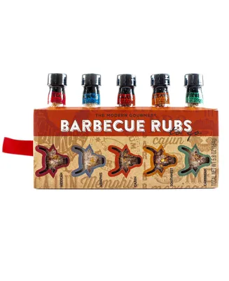 Thoughtfully Gourmet, Barbecue Rubs To Go: Bbq Rub Gift Set, Set of 5 - Assorted Pre