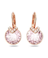 Swarovski Crystal Round Cut Bella V Drop Earrings