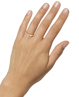 Giani Bernini Cubic Zirconia Initial Wrap Ring in 18k Gold-Plated Sterling Silver, Created for Macy's