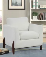 Lifestyle Solutions 32" Wood, Steel, Foam and Polyester Piza Accent Chair