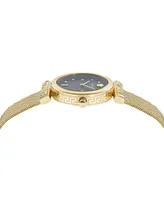 Versace Women's Swiss Regalia Gold Ion Plated Mesh Bracelet Watch 34mm